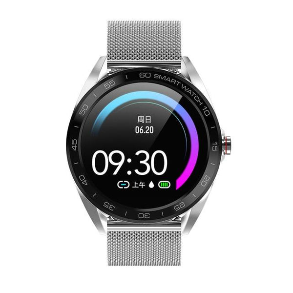 New Round Screen Heart Rate Blood Pressure Sleep Monitor Smartwatch Fitness Tracker Clock For iPhone Android