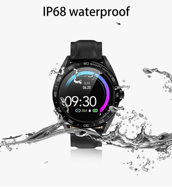 New Round Screen Heart Rate Blood Pressure Sleep Monitor Smartwatch Fitness Tracker Clock For iPhone Android