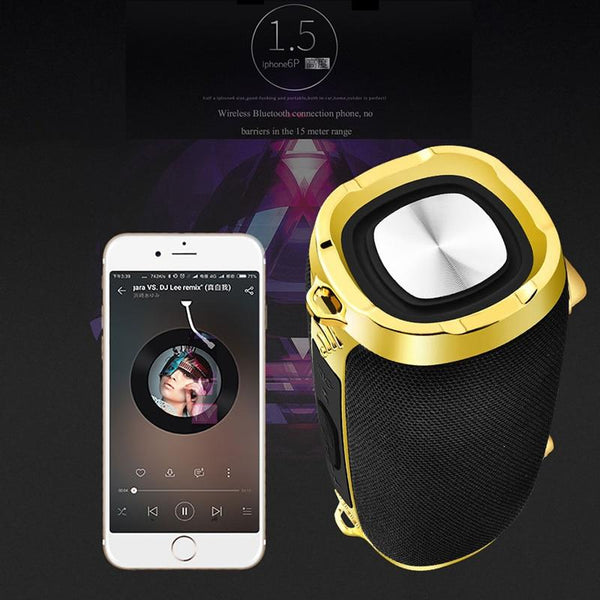 New Bluetooth Waterproof Portable Outdoor Wireless Mini Column Box HIFI Speaker For Android iPhone Windows