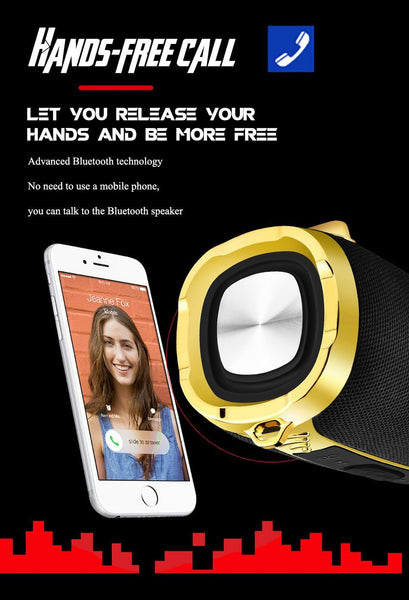 New Bluetooth Waterproof Portable Outdoor Wireless Mini Column Box HIFI Speaker For Android iPhone Windows