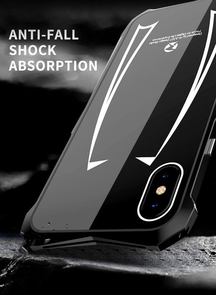 New Super Slim Hard Cover Metallic Frame Acrylic Back Cover Bumper Case With Finger Ring Stand For iPhone X XR XS MAX