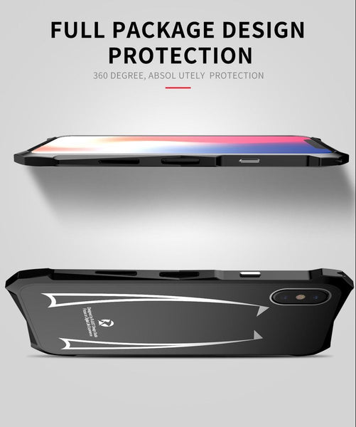 New Super Slim Hard Cover Metallic Frame Acrylic Back Cover Bumper Case With Finger Ring Stand For iPhone X XR XS MAX