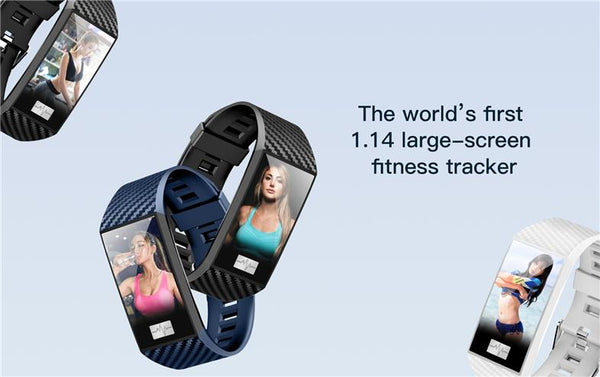 New Heart Rate Color Screen Wristband Smartwatch Waterproof Activity Fitness Tracker For iPhone Android