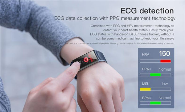New Heart Rate Color Screen Wristband Smartwatch Waterproof Activity Fitness Tracker For iPhone Android