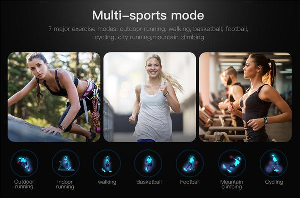 New Heart Rate Color Screen Wristband Smartwatch Waterproof Activity Fitness Tracker For iPhone Android