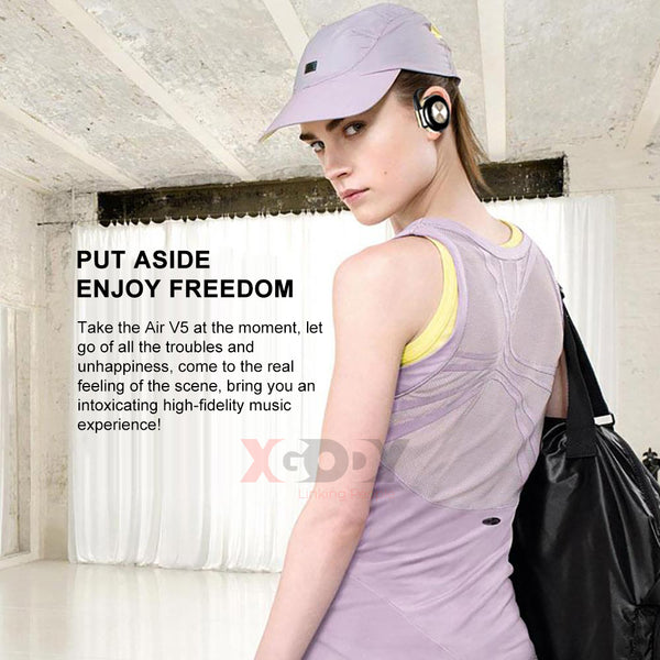 New TWS Wireless Headphones Stereo Bluetooth 5.0 Earphone Ear Hook Noise Cancelling Headset With Microphone