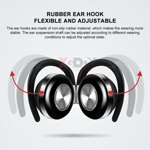 New TWS Wireless Headphones Stereo Bluetooth 5.0 Earphone Ear Hook Noise Cancelling Headset With Microphone