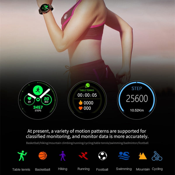 New Heart Rate Blood Pressure Monitor GPS Activity Tracker Women Fitness Bracelet Smartwatch