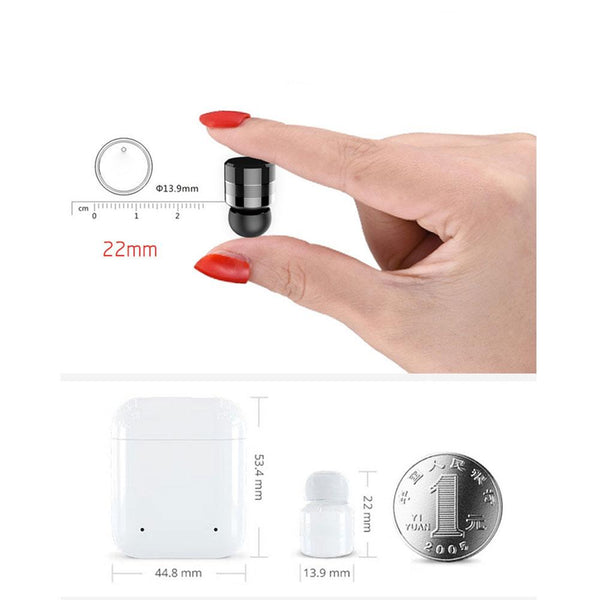 New Mini Wireless Bluetooth 5.0 Earphone In-Ear Touch Control Double Mic Earphone Headset Earbuds