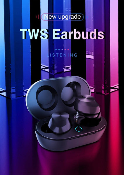 New True Wireless Bluetooth Touch Control HIFI Earbuds Earphones Headset With Microphone + Charge Box