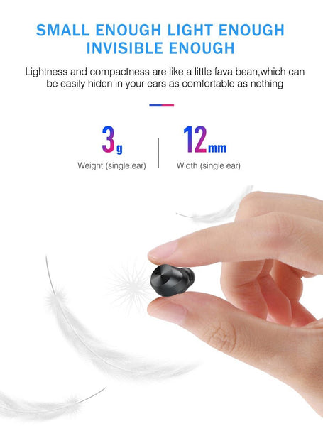 New True Wireless Bluetooth Touch Control HIFI Earbuds Earphones Headset With Microphone + Charge Box
