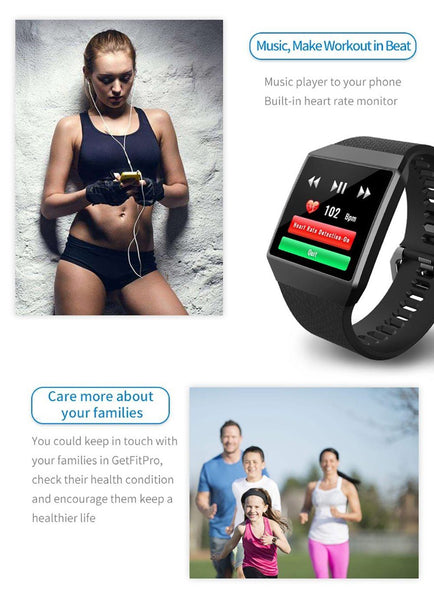New GPS Sport Heart Rate Blood Pressure Oxygen Monitor Smartwatch Bracelet Fitness Tracker For iPhone Android