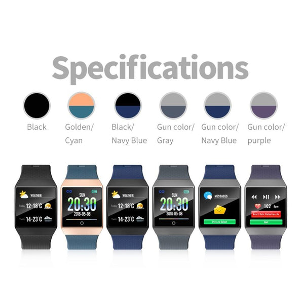 New GPS Sport Heart Rate Blood Pressure Oxygen Monitor Smartwatch Bracelet Fitness Tracker For iPhone Android