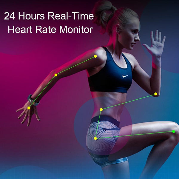 New Heart Rate Blood Pressure Fitness Bracelet IP67 Waterproof Sport Smart Band For iPhone Android