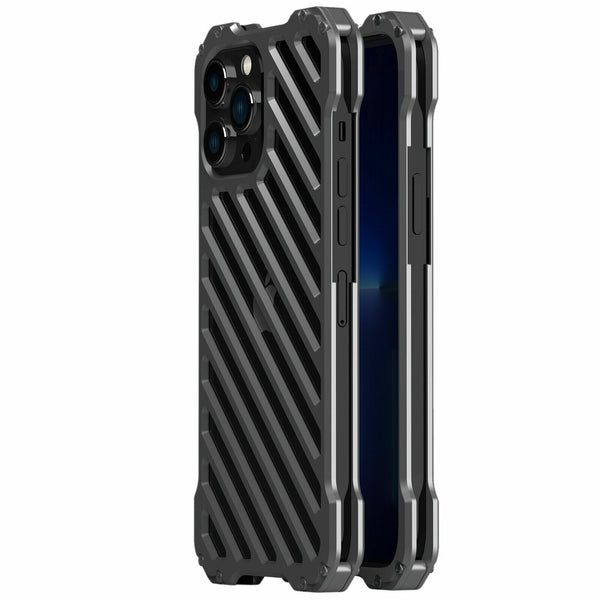 New 3D Metallic Armor Protective Frame Cover Case Bumper With Lens Cover For iPhone 15 14 13 Series