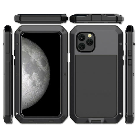 New Luxury Full Wrap Tough Armor Metal Aluminum Cover for iPhone 16 15 14 13 12 11 Pro Max Series