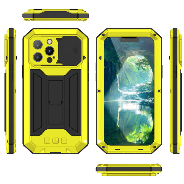 New Heavy Duty Protective Cover Armor Metallic Case With Kickstand For S25 S24 S23 Plus Ultra Series