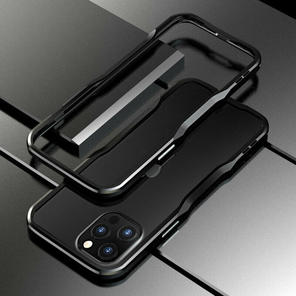 New Metal Shock Resistant Premium Frame Case w/ Sound Chamber - Aluminum Frame for iPhone 14 13 12 Pro Max Series.