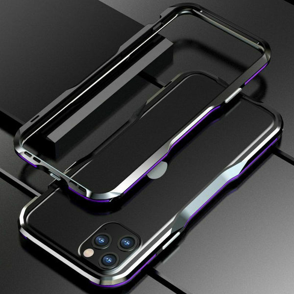 New Metal Shock Resistant Premium Frame Case w/ Sound Chamber - Aluminum Frame for iPhone 14 13 12 Pro Max Series.