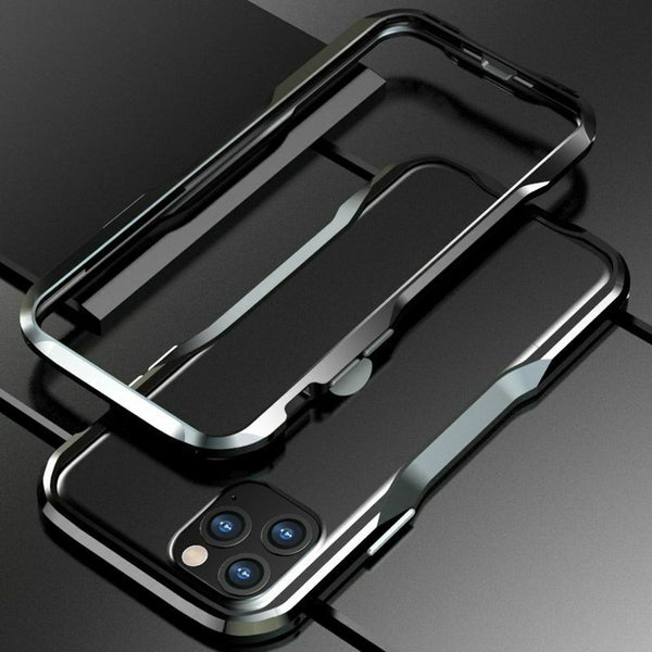 New Metal Shock Resistant Premium Frame Case w/ Sound Chamber - Aluminum Frame for iPhone 14 13 12 Pro Max Series.