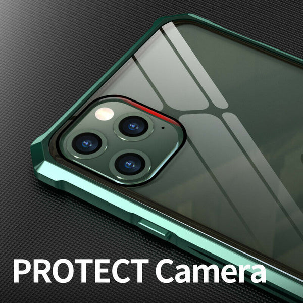 New Luxury Ultra Slim Hard Phone Case Aluminum Metal Bumper Cover Shock-Resistant Coque Case for iPhone 11 Pro Max XS XR X 8 7 Series