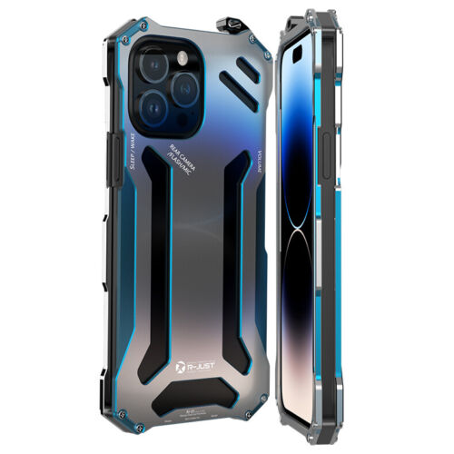 New Premium Ultra Slim Alloy Armor Shell Metal Aluminum Phone Case for iPhone 15 14 13 Pro Max Series